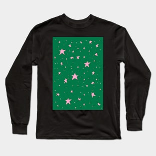 Pink stars pattern Long Sleeve T-Shirt